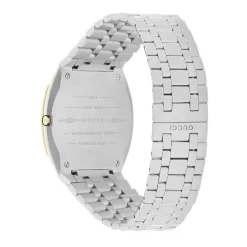 Gucci 25H 34mm Stainless Steel and Gold Plated Watch