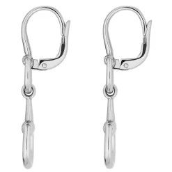 Gucci Horsebit 18ct White Gold Diamond Drop Earrings
