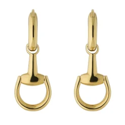 Gucci Horsebit 18ct Yellow Gold Hoop Earrings