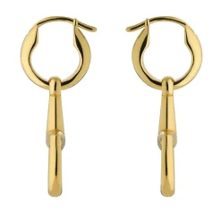 Gucci Horsebit 18ct Yellow Gold Hoop Earrings