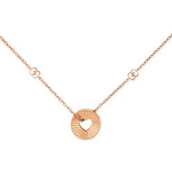 Gucci Icon 18ct Rose Gold Heart Pendant