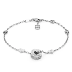 Gucci Icon 18ct White Gold Heart Bracelet