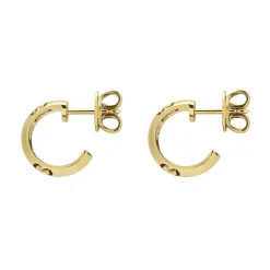 Gucci Icon 18ct Yellow Gold Huggie Hoop Earrings