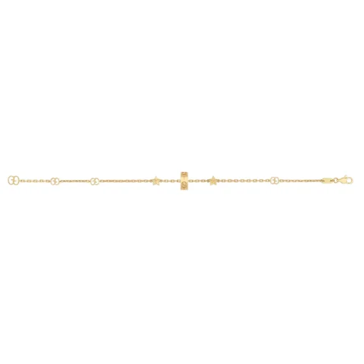 Gucci Icon 18ct Yellow Gold Star Bracelet