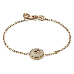 Gucci Interlocking 18ct Rose Gold Mother of Pearl Bracelet