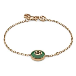Gucci Interlocking 18ct Rose Gold Diamond Bracelet