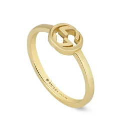Gucci Interlocking 18ct Yellow Gold Ring
