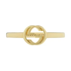 Gucci Interlocking 18ct Yellow Gold Ring