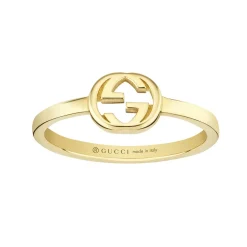 Gucci Interlocking 18ct Yellow Gold Ring