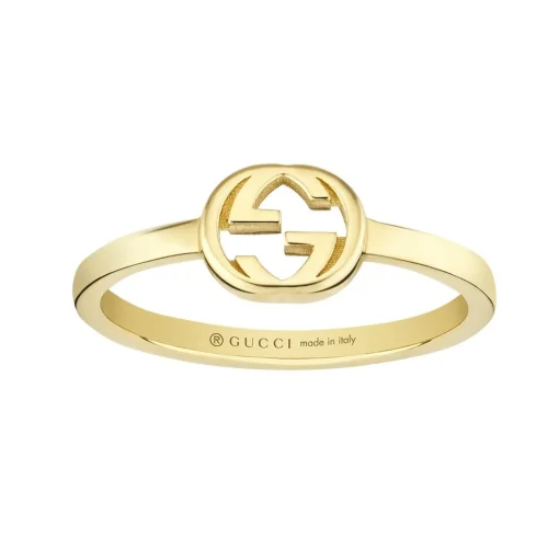 Gucci Interlocking 18ct Yellow Gold Ring