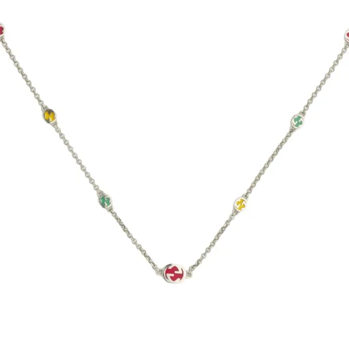 Gucci Interlocking G Silver Ladies Necklace