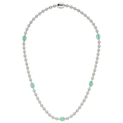 Gucci Interlocking G Silver Boule Necklace