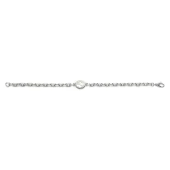 Gucci Interlocking Silver Bracelet
