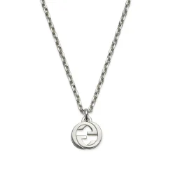 Gucci Interlocking Silver Necklace