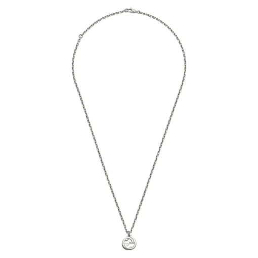 Gucci Interlocking Silver Necklace