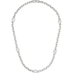 Gucci Interlocking Silver Necklace