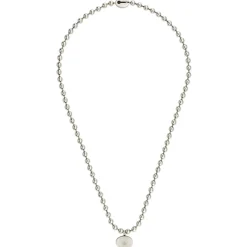 Gucci Interlocking Silver Necklace