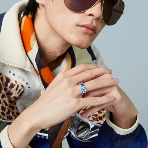 Gucci Interlocking Silver Ring