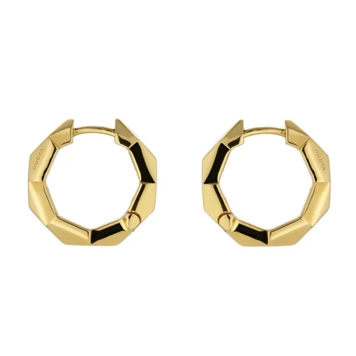 Gucci Link to Love 18ct Yellow Gold Hoop Earrings