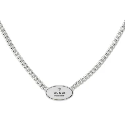 Gucci Trademark Silver Necklace