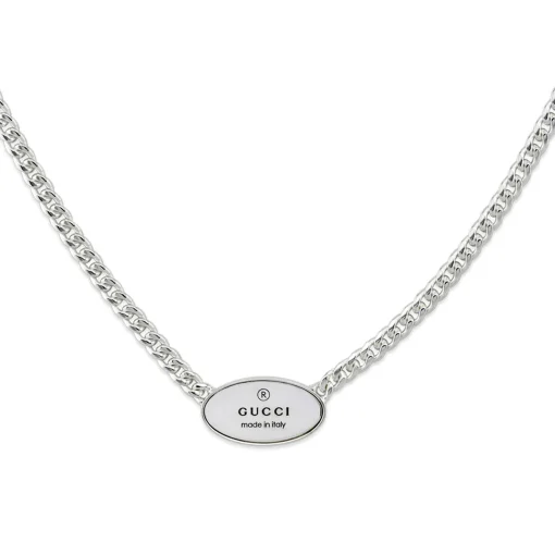 Gucci Trademark Silver Necklace