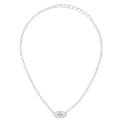Gucci Trademark Silver Necklace