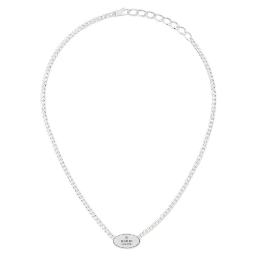 Gucci Trademark Silver Necklace