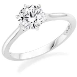 Hearts On Fire Camilla Platinum Diamond Solitaire Ring