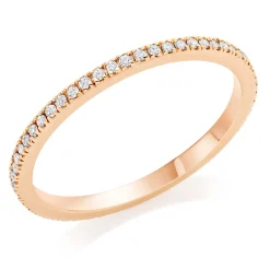 Hearts On Fire 18ct Rose Gold Diamond Eternity Ring