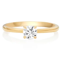 Hearts On Fire 18ct Yellow Gold Diamond Solitaire Ring