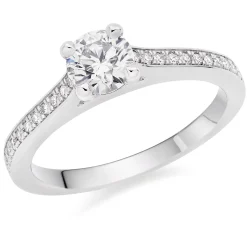 Hearts On Fire Illustrious Platinum Diamond Solitaire Ring