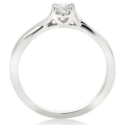 Hearts On Fire Simply Bridal Twist Platinum Diamond Solitaire Engagement Ring