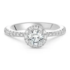 Hearts On Fire Vela Platinum Diamond Halo Ring