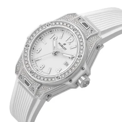 Hublot Big Bang One-Click Steel White Pavé 33mm Diamond Automatic Watch