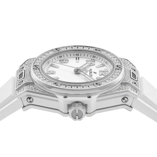 Hublot Big Bang One-Click Steel White Pavé 33mm Diamond Automatic Watch
