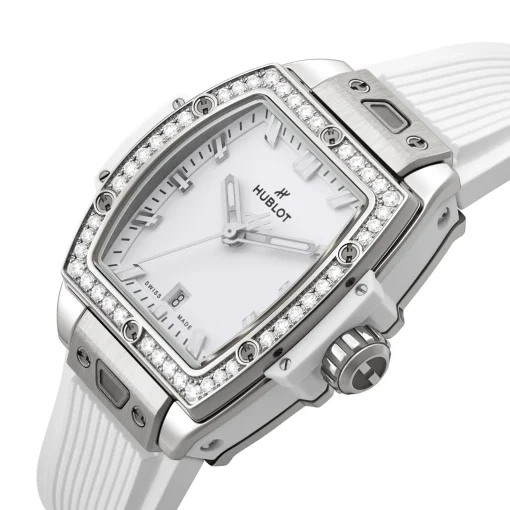 Hublot Spirit of Big Bang Steel White Diamonds 32mm Automatic Ladies Watch