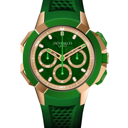 Jacob & Co. Epic X Chrono Tri-Compax 44mm 18K Rose Gold Chronograph Automatic Men’s Watch