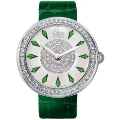 Jacob & Co. Limited Edition Brilliant 38mm Green Tsavorite Diamond Ladies Watch