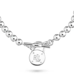 Lauren Ralph Lauren Silver Bead T-Bar Bracelet