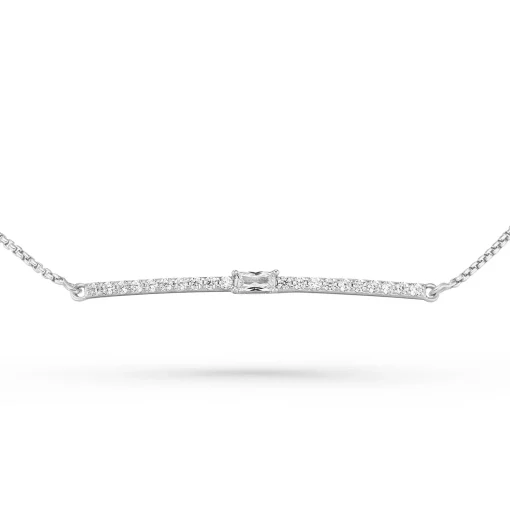 Lauren Ralph Lauren Silver Cubic Zirconia Slider Bracelet