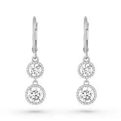 Lauren Ralph Lauren Silver Cubic Zirconia Drop Earrings