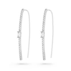 Lauren Ralph Lauren Silver Cubic Zirconia Hoop Earrings