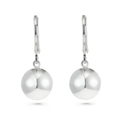 Lauren Ralph Lauren Silver Bead Drop Earrings