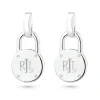 Lauren Ralph Lauren Silver Padlock Drop Earrings