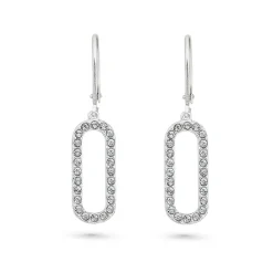 Lauren Ralph Lauren Silver Crystal Drop Earrings