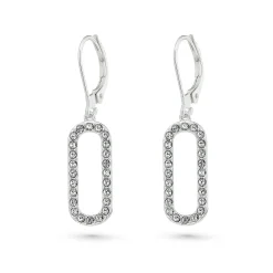 Lauren Ralph Lauren Silver Crystal Drop Earrings