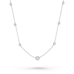 Lauren Ralph Lauren Silver Cubic Zirconia Necklace