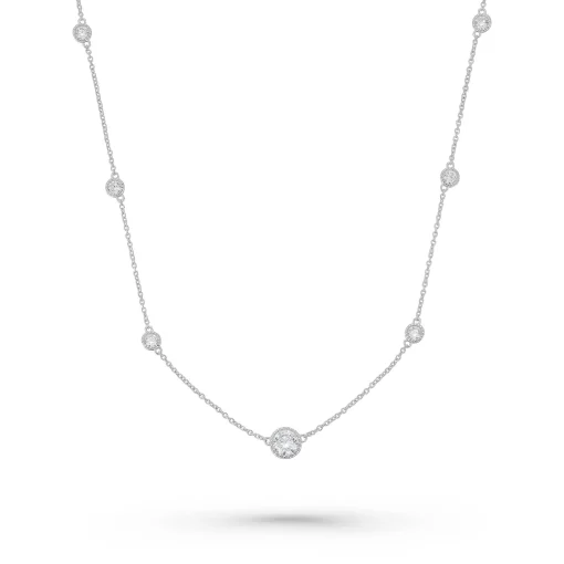 Lauren Ralph Lauren Silver Cubic Zirconia Necklace
