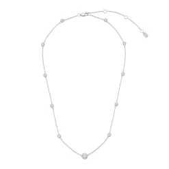 Lauren Ralph Lauren Silver Cubic Zirconia Necklace