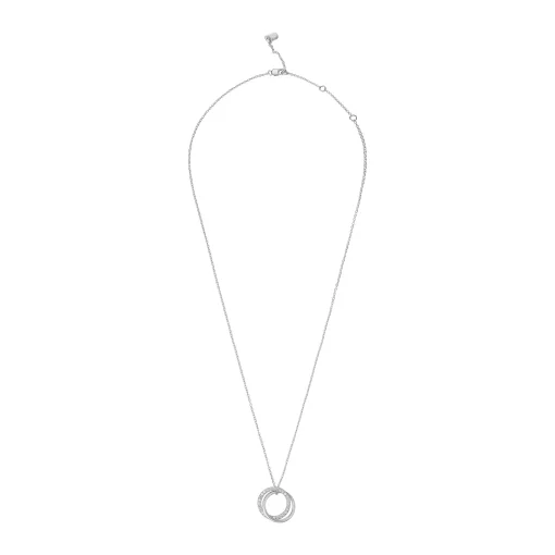Lauren Ralph Lauren Silver Pave Cris Cross Pendant